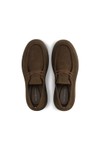 Tommy Hilfiger Mens Brown Nubuck Moc Toe Shoe