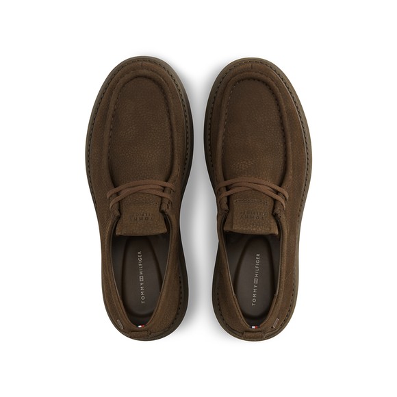 Tommy Hilfiger Mens Brown Nubuck Moc Toe Shoe main image