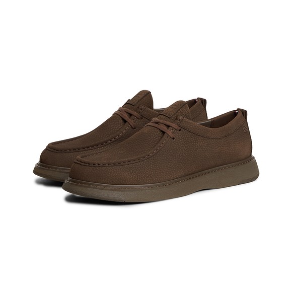 Tommy Hilfiger Mens Brown Nubuck Moc Toe Shoe main image