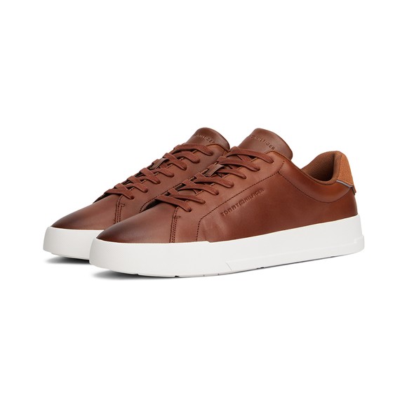 Tommy Hilfiger Mens Brown Court Core Trainer main image
