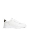 Tommy Hilfiger Mens Off-White Basket Core Leather Trainer