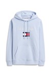 Tommy Hilfiger Mens Blue Embro Flag Hoodie