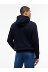 Tommy Hilfiger Mens Blue Embro Flag Hoodie