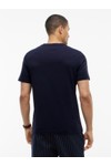 Tommy Hilfiger Mens Blue Embro Flag Tee
