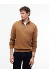 Tommy Hilfiger Mens Brown Essential Fleece 1/4 Zip