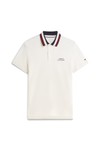 Tommy Hilfiger Mens Off-White Left Chest Graphic Polo
