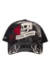 Ed Hardy Mens Black Live Fast Love Hard Trucker Cap