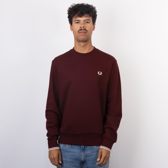 Fred Perry Mens Purple Crew Neck Sweatshirt #2