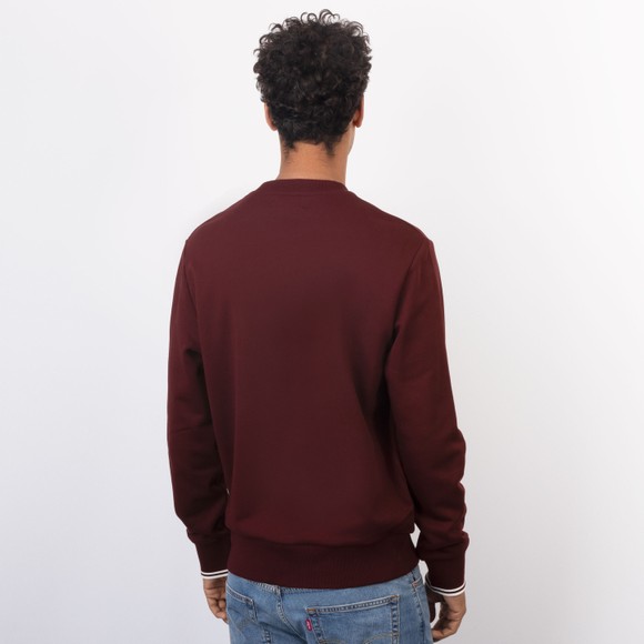 Fred Perry Mens Purple Crew Neck Sweatshirt #4