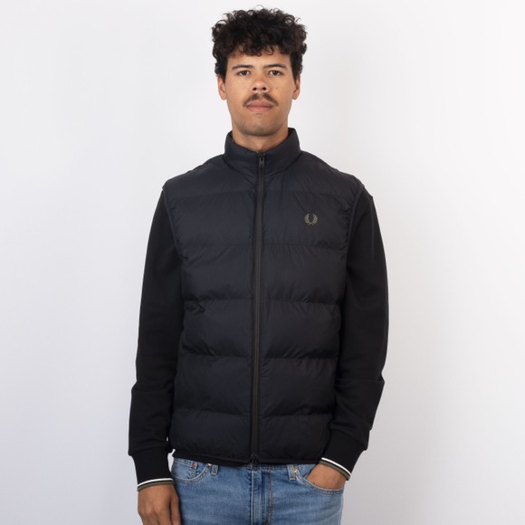 Fred Perry Mens Black Insulated Gilet #2