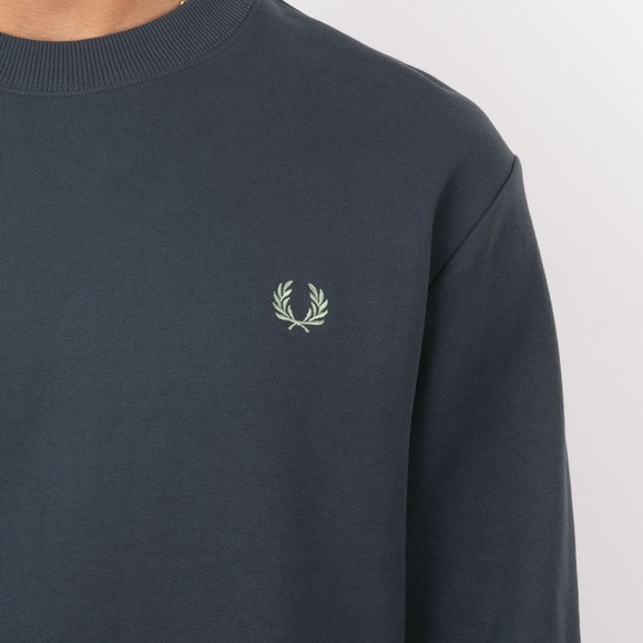 Fred Perry Mens Blue Crew Neck Sweatshirt #3