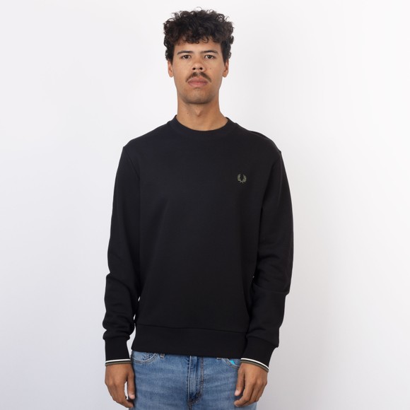 Fred Perry Mens Blue Crew Neck Sweatshirt #2