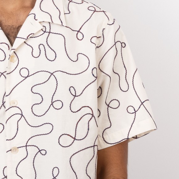 PS Paul Smith Mens Off-White Floral Riviera S/S Shirt #3