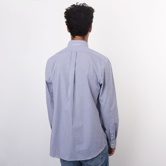 Polo Ralph Lauren Mens Blue Custom Fit Stretch Poplin Shirt #4