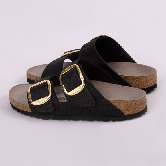 Birkenstock Womens Black Arizona Synthetic Python Sandal #3