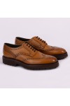 Loake Mens Beige Perseus Brogue Shoe