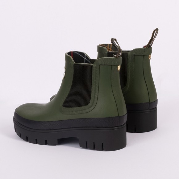 Barbour Lifestyle Womens Green Halton Short Welly #3