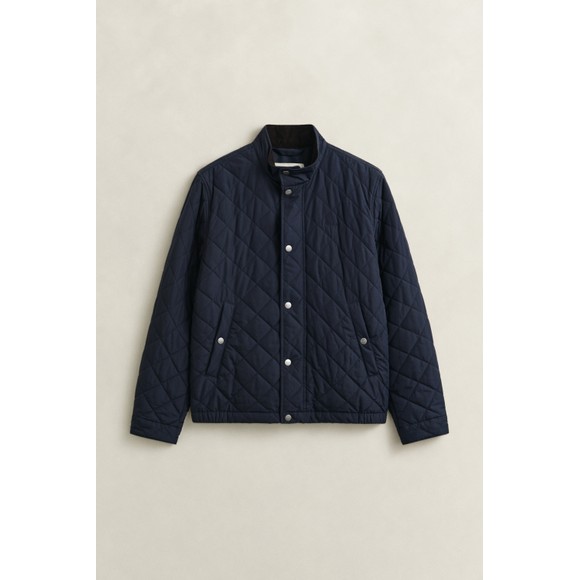 Gant Mens Blue Classic Quilted Jacket main image