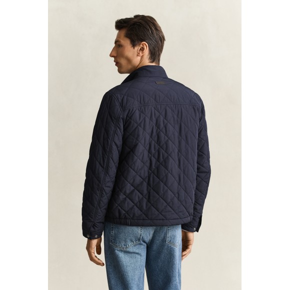 Gant Mens Blue Classic Quilted Jacket main image