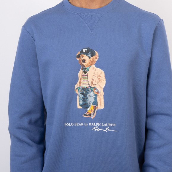 Polo Bear By Ralph Lauren Mens Blue New York Bear Sweatshirt #3