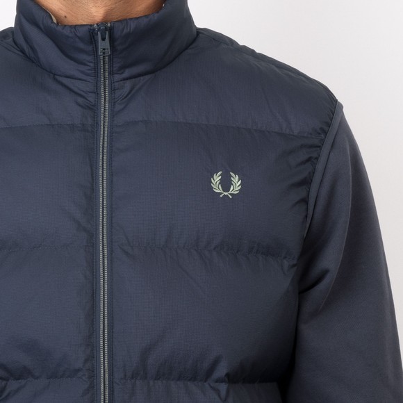 Fred Perry Mens Blue Insulated Gilet #3