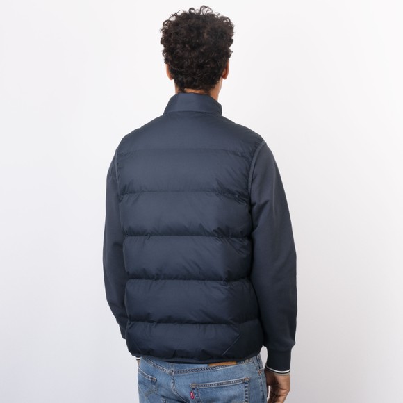 Fred Perry Mens Blue Insulated Gilet #4