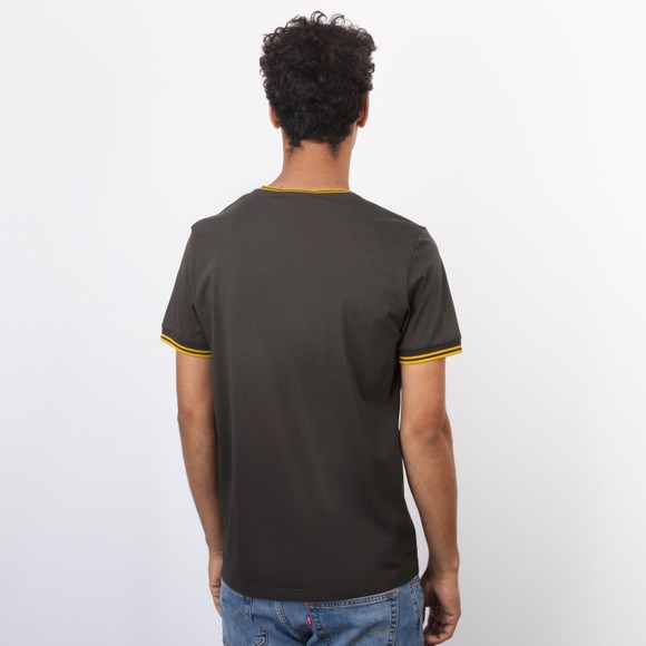 Fred Perry Mens Grey Twin Tipped T-Shirt #4