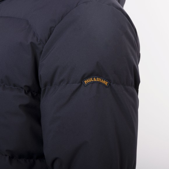 Paul & Shark Mens Blue Moon Badge Platinum Typhoon Puffer Jacket #3