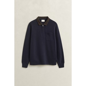 Cord Collar Half Zip Rugger