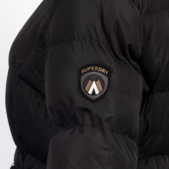Superdry Womens Black Fuji Belted Puffer Jacket main image