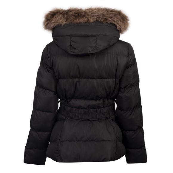 Superdry Womens Black Fuji Belted Puffer Jacket main image