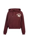 Superdry Womens Red Athletic Essential Applique Cropped Hoodie