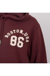 Superdry Womens Red Athletic Essential Applique Cropped Hoodie