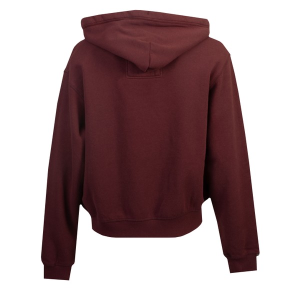 Superdry Womens Red Athletic Essential Applique Cropped Hoodie main image