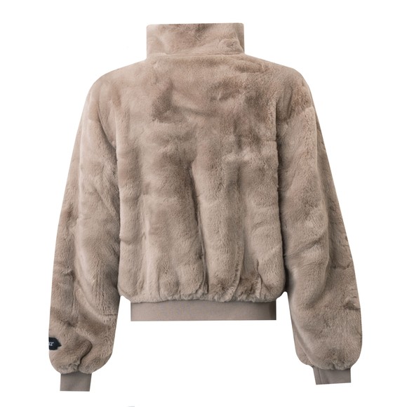 Rino & Pelle Womens Beige Ambra Short Faux Fur Jacket #3