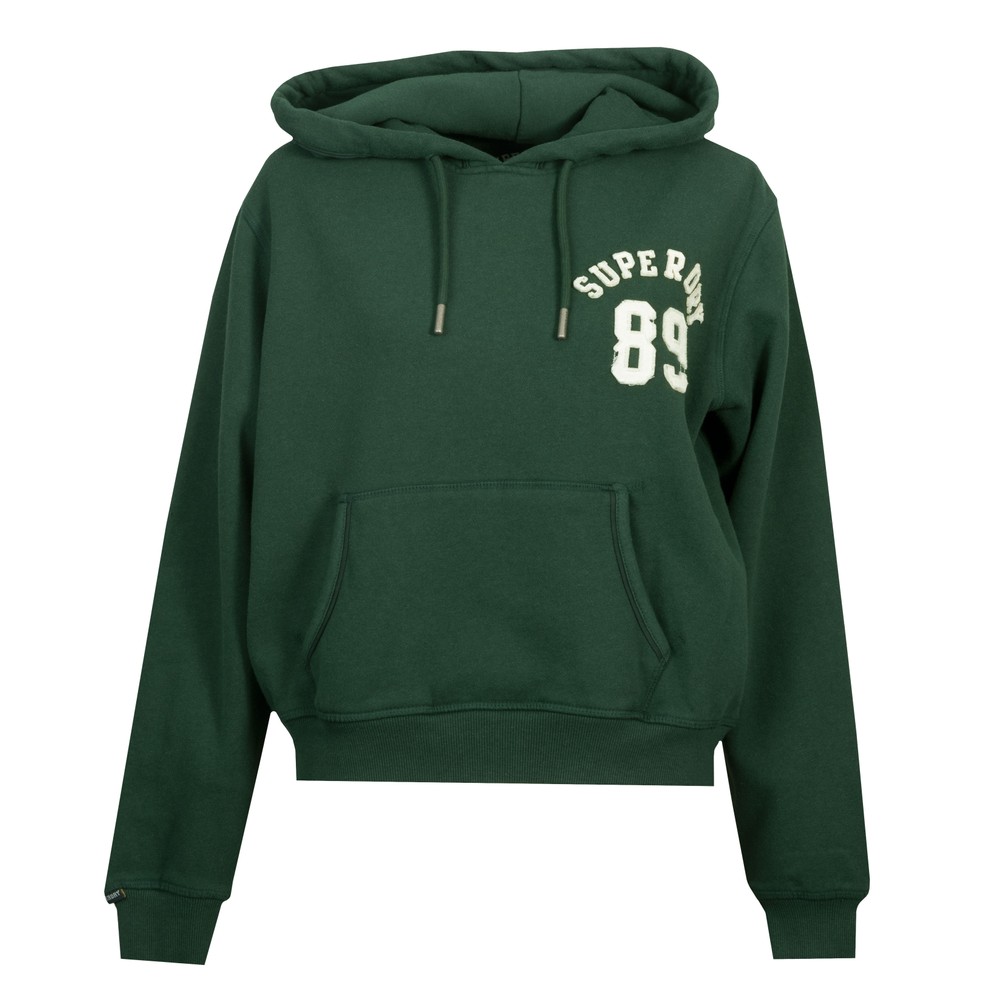 Athletic Essential Applique Cropped Hoodie