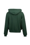 Superdry Womens Green Athletic Essential Applique Cropped Hoodie