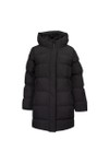 Superdry Womens Black Hooded Sports Mid Puffer Jacket