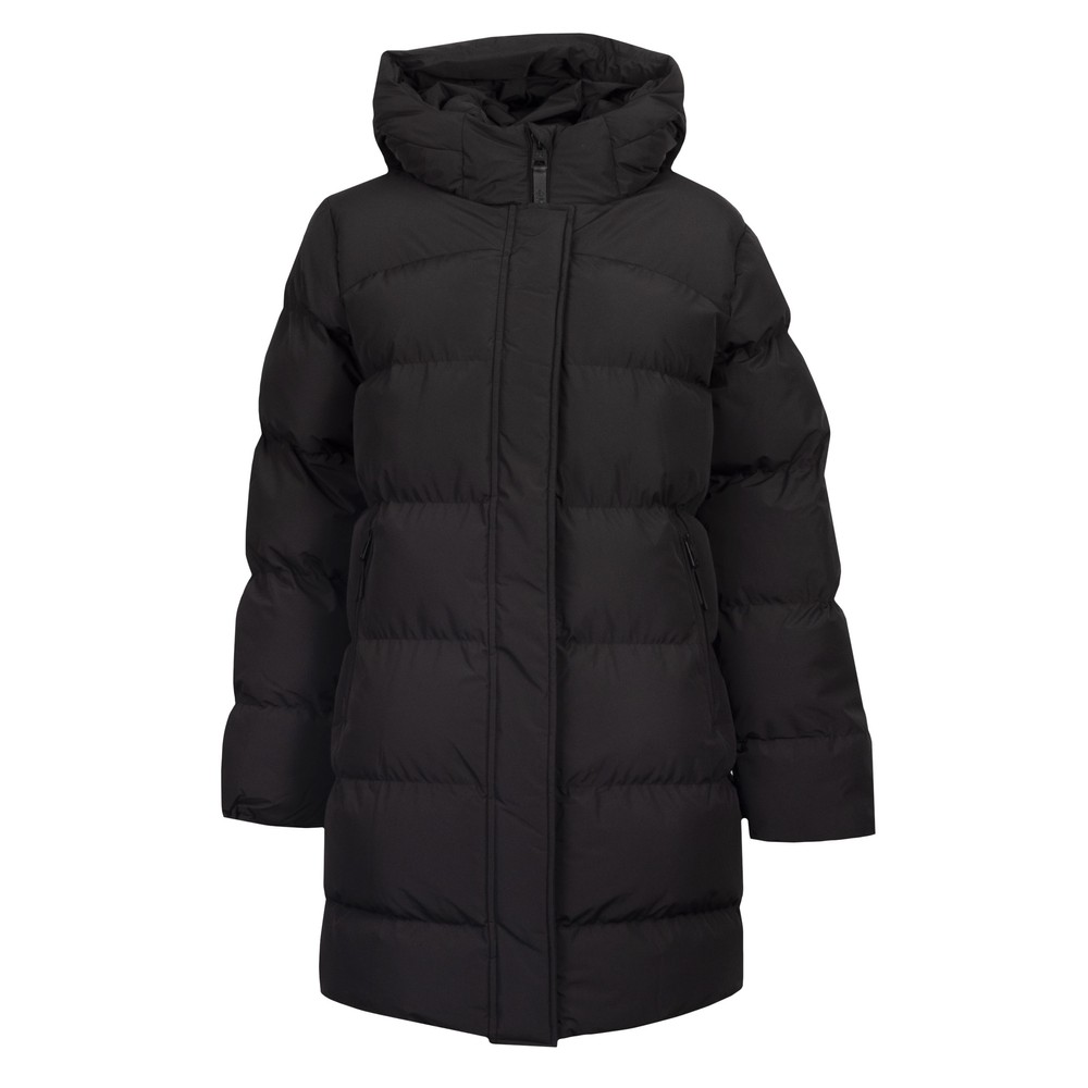 Hooded Sports Mid Puffer Jacket