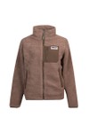 Superdry Womens Brown Heritage Zip Through Fleece