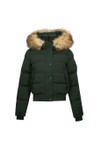 Superdry Womens Green Everest Hooded Bomber Jacket