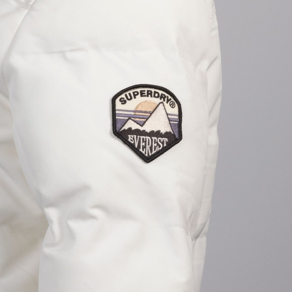 Superdry Womens Off-White Everest Hooded Bomber Jacket main image