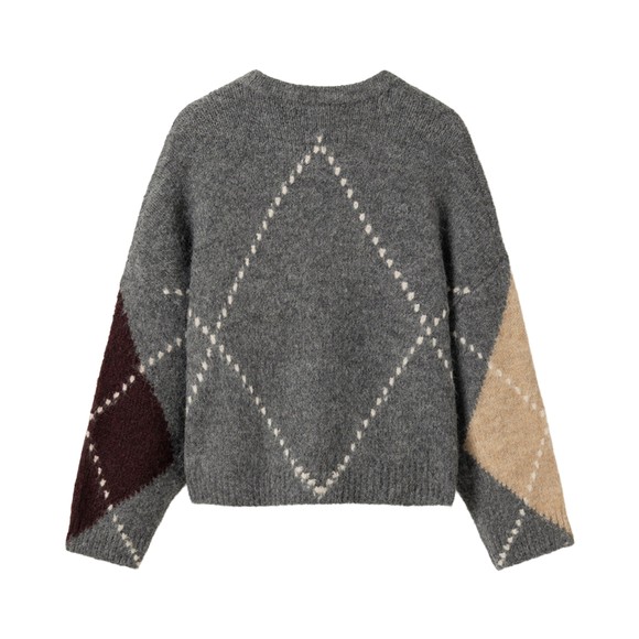 Noella Womens Grey Lai Knit Jumper #3