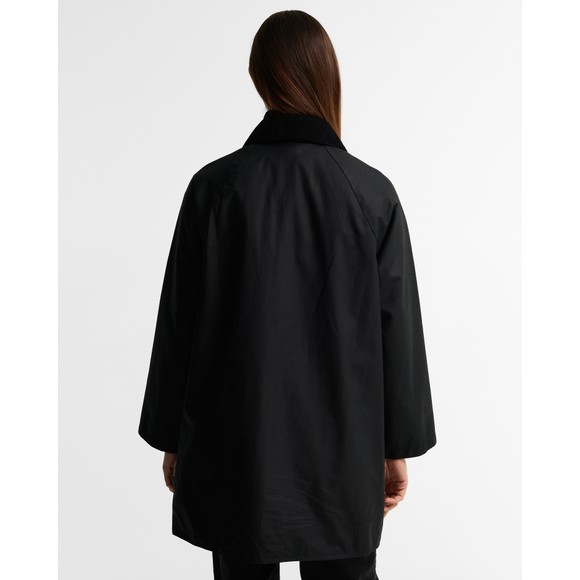 Barbour Icons Womens Black Modern Beaufort Wax Jacket #4