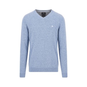 Merino Cashmere Knitted V-Neck Jumper