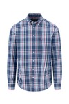 Fynch Hatton Mens Blue Dark Multi Check Shirt