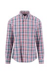 Fynch Hatton Mens Purple Multicolor Check Shirt