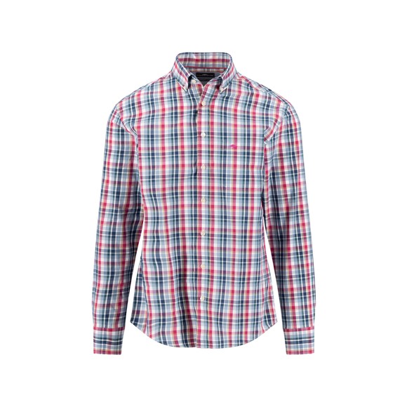 Fynch Hatton Mens Purple Multicolor Check Shirt main image