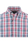 Fynch Hatton Mens Purple Multicolor Check Shirt