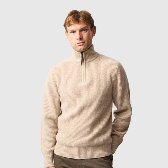 Rodd & Gunn Mens Yellow Robbies Road Knitted Jumper main image